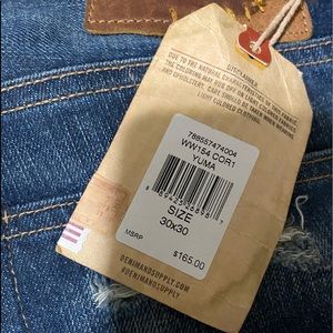 Denim and supply straight cut jeans for men